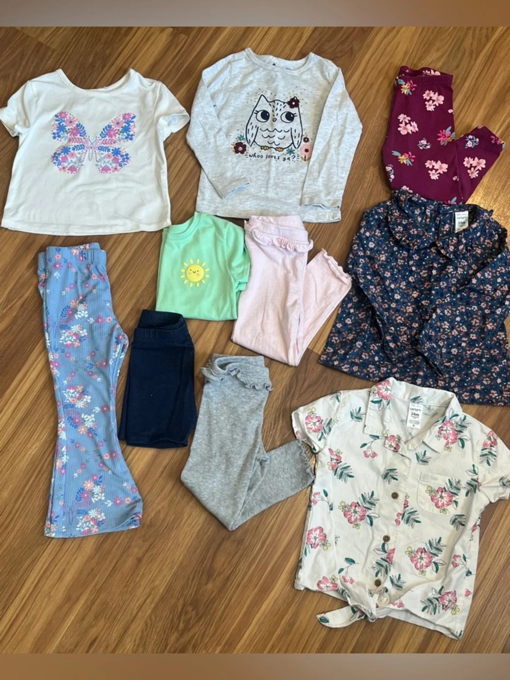 Girls Bundle/Lot of Clothes 10 Piece Size 24M Spring - Picture 1 of 10